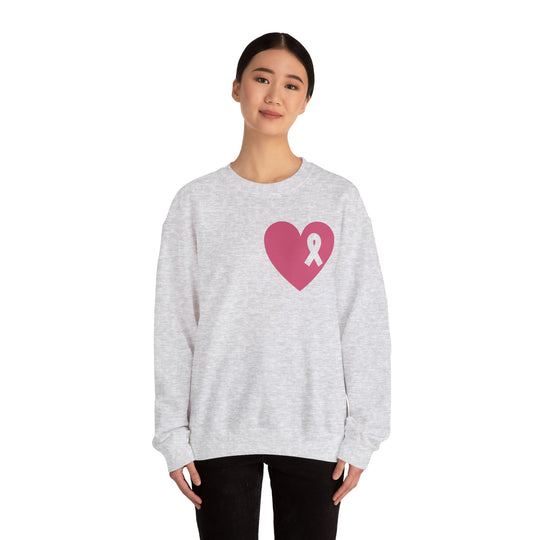 Healed Breast Cancer Awareness Sweatshirt – Cozy Unisex Crewneck for Everyday Comfort & Support" - captivatingconversationsstarters