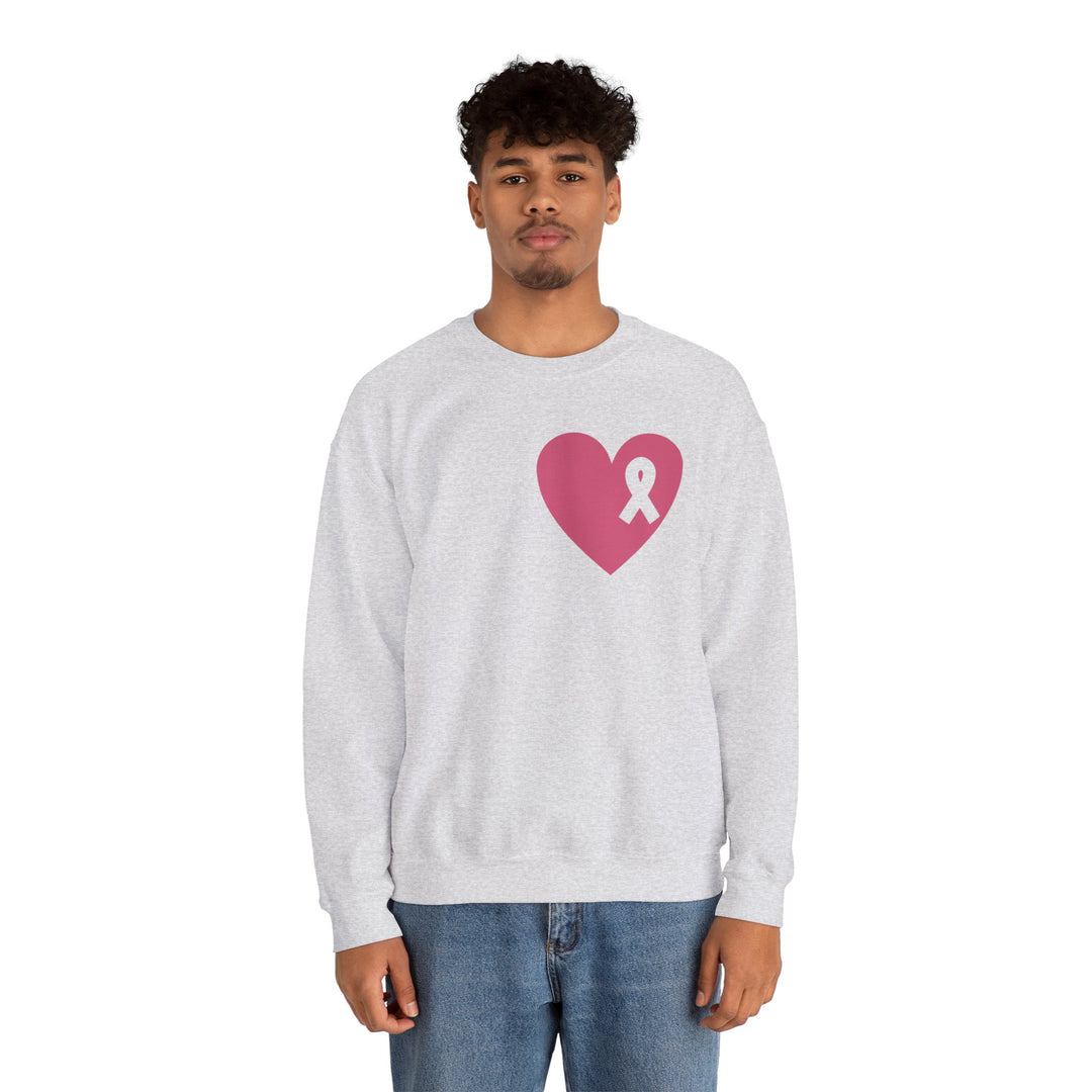 Healed Breast Cancer Awareness Sweatshirt – Cozy Unisex Crewneck for Everyday Comfort & Support" - captivatingconversationsstarters
