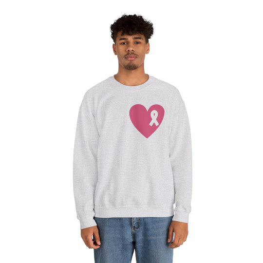 Healed Breast Cancer Awareness Sweatshirt – Cozy Unisex Crewneck for Everyday Comfort & Support" - captivatingconversationsstarters