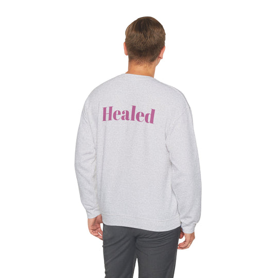 Healed Breast Cancer Awareness Sweatshirt – Cozy Unisex Crewneck for Everyday Comfort & Support" - captivatingconversationsstarters