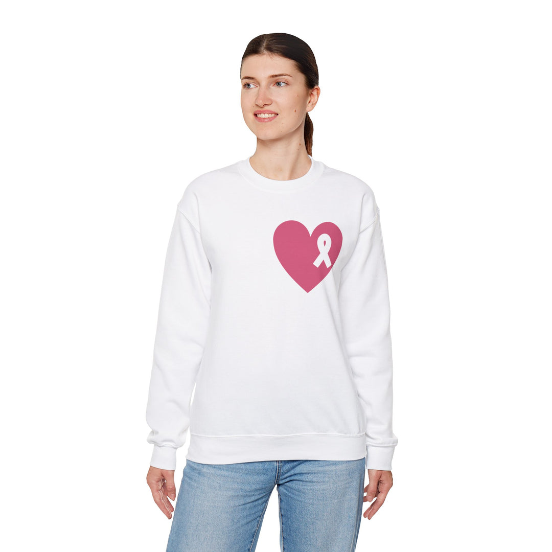 Healed Breast Cancer Awareness Sweatshirt – Cozy Unisex Crewneck for Everyday Comfort & Support" - captivatingconversationsstarters