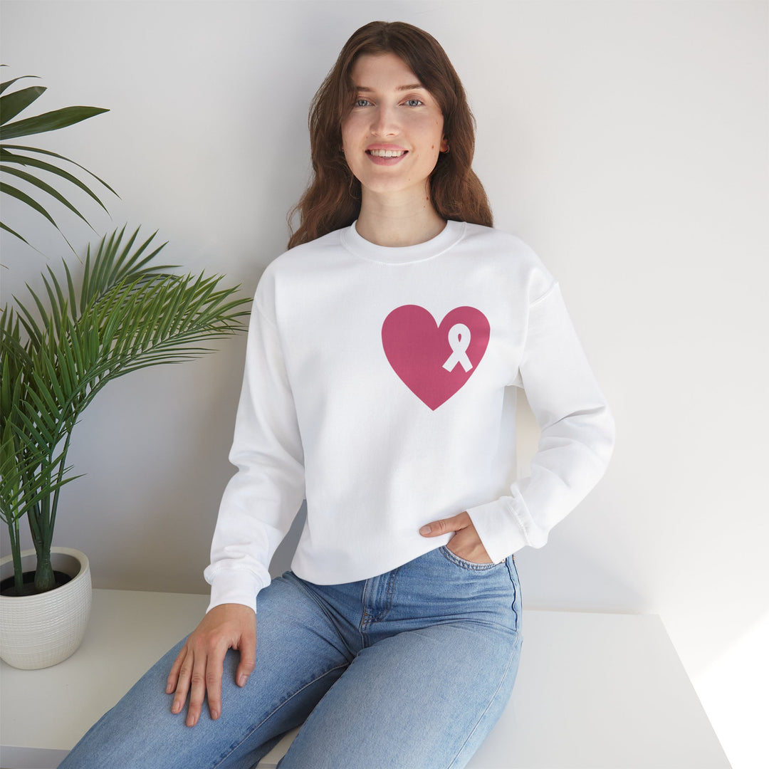 Healed Breast Cancer Awareness Sweatshirt – Cozy Unisex Crewneck for Everyday Comfort & Support" - captivatingconversationsstarters