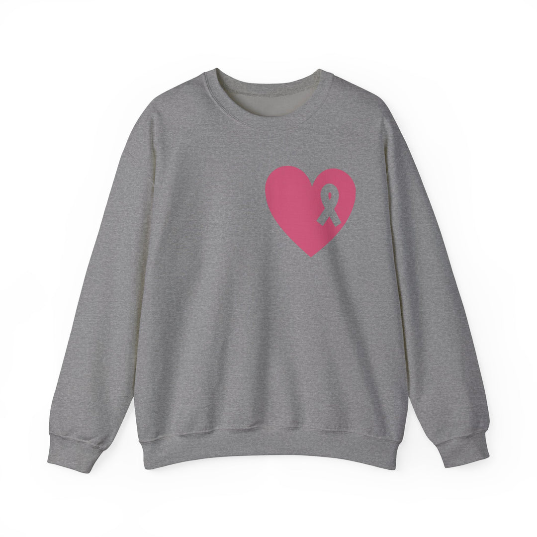 Healed Breast Cancer Awareness Sweatshirt – Cozy Unisex Crewneck for Everyday Comfort & Support" - captivatingconversationsstarters