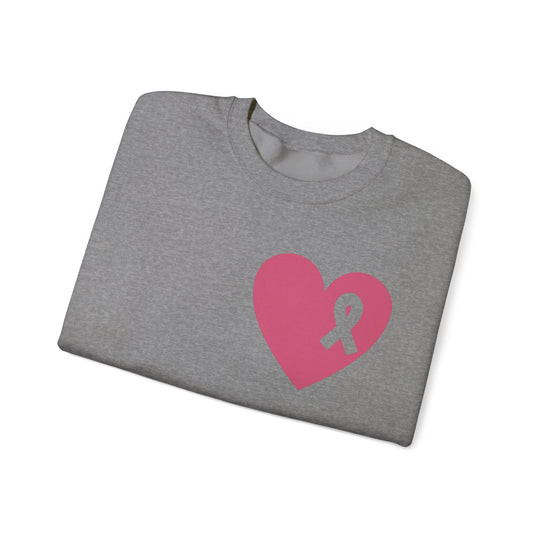 Healed Breast Cancer Awareness Sweatshirt – Cozy Unisex Crewneck for Everyday Comfort & Support" - captivatingconversationsstarters