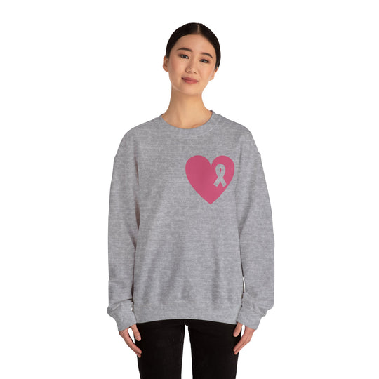Healed Breast Cancer Awareness Sweatshirt – Cozy Unisex Crewneck for Everyday Comfort & Support" - captivatingconversationsstarters