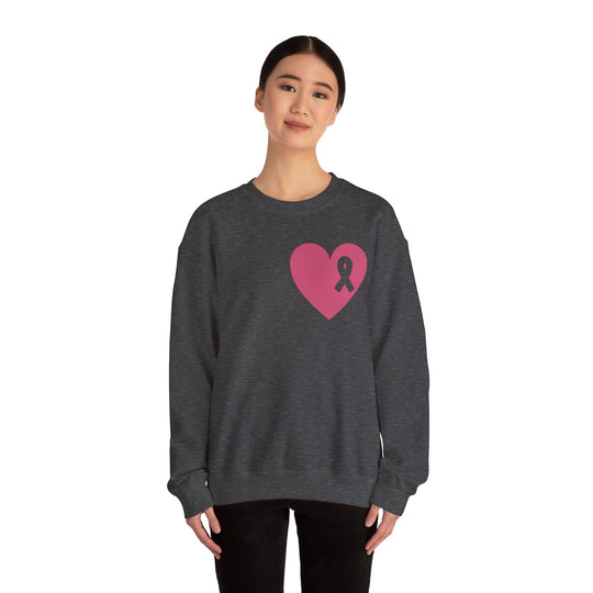 Healed Breast Cancer Awareness Sweatshirt – Cozy Unisex Crewneck for Everyday Comfort & Support" - captivatingconversationsstarters