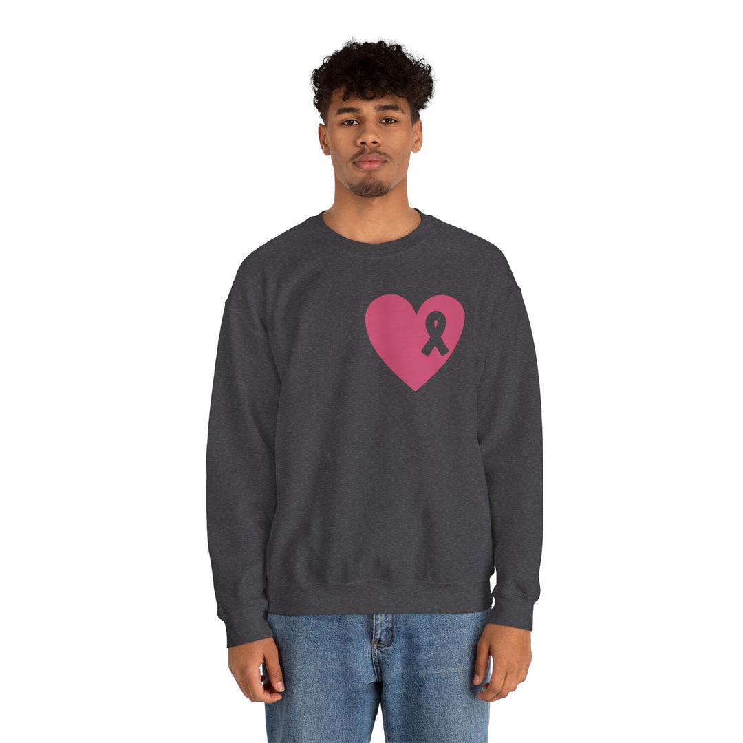 Healed Breast Cancer Awareness Sweatshirt – Cozy Unisex Crewneck for Everyday Comfort & Support" - captivatingconversationsstarters