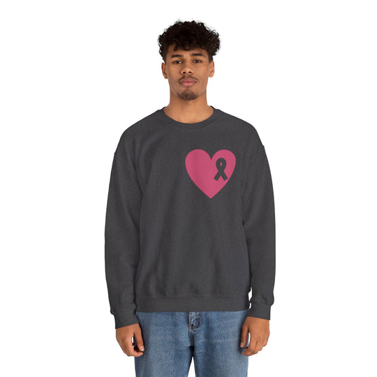 Healed Breast Cancer Awareness Sweatshirt – Cozy Unisex Crewneck for Everyday Comfort & Support" - captivatingconversationsstarters