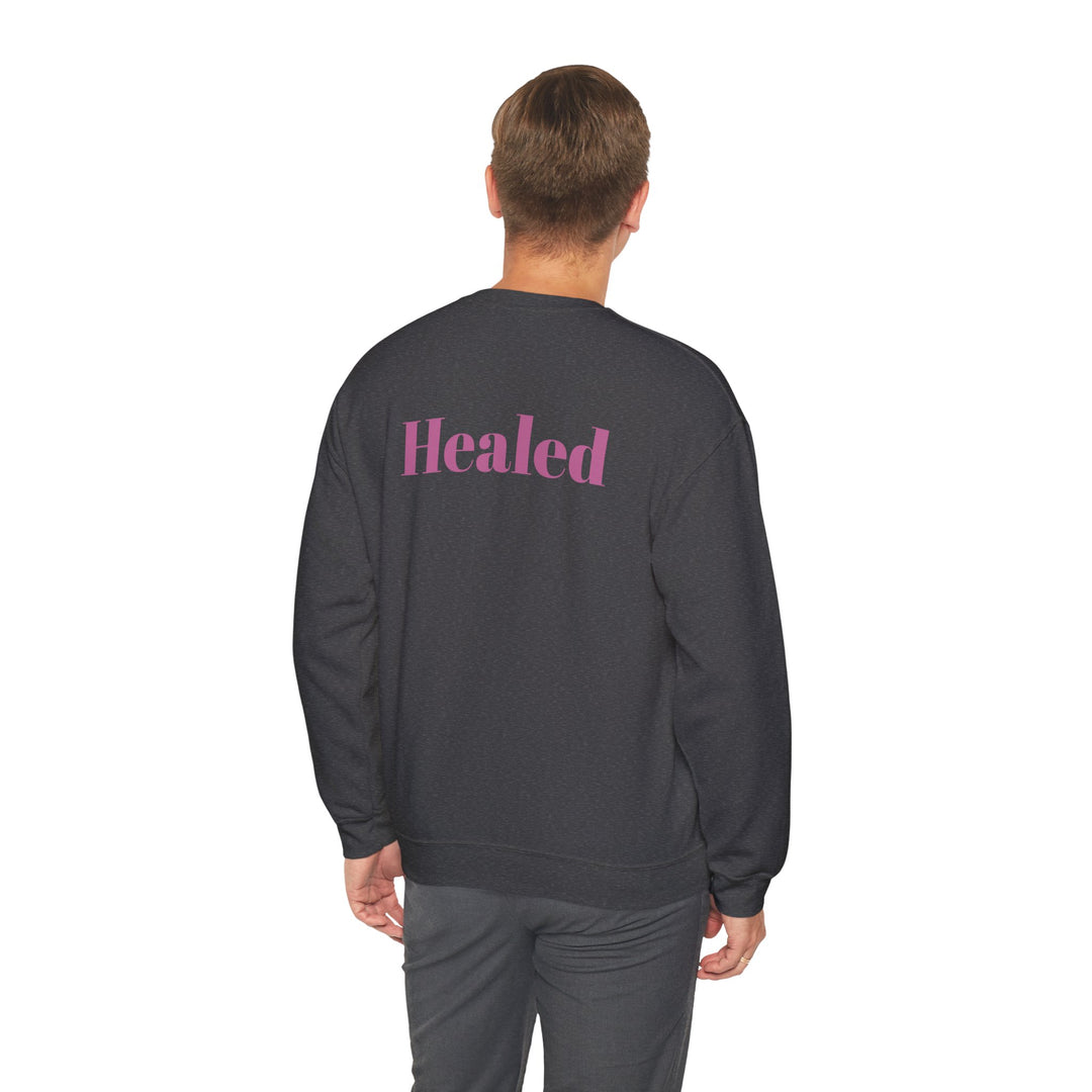 Healed Breast Cancer Awareness Sweatshirt – Cozy Unisex Crewneck for Everyday Comfort & Support" - captivatingconversationsstarters