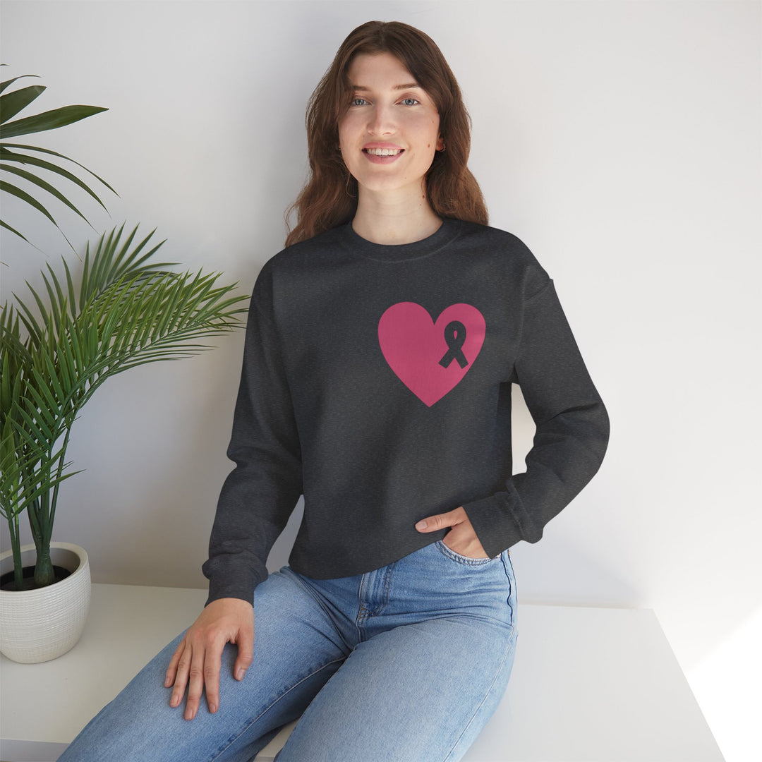 Healed Breast Cancer Awareness Sweatshirt – Cozy Unisex Crewneck for Everyday Comfort & Support" - captivatingconversationsstarters
