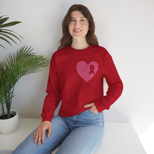 Healed Breast Cancer Awareness Sweatshirt – Cozy Unisex Crewneck for Everyday Comfort & Support" - captivatingconversationsstarters