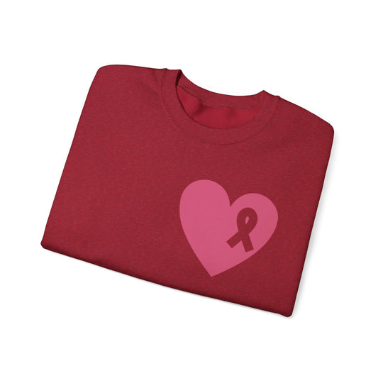 Healed Breast Cancer Awareness Sweatshirt – Cozy Unisex Crewneck for Everyday Comfort & Support" - captivatingconversationsstarters
