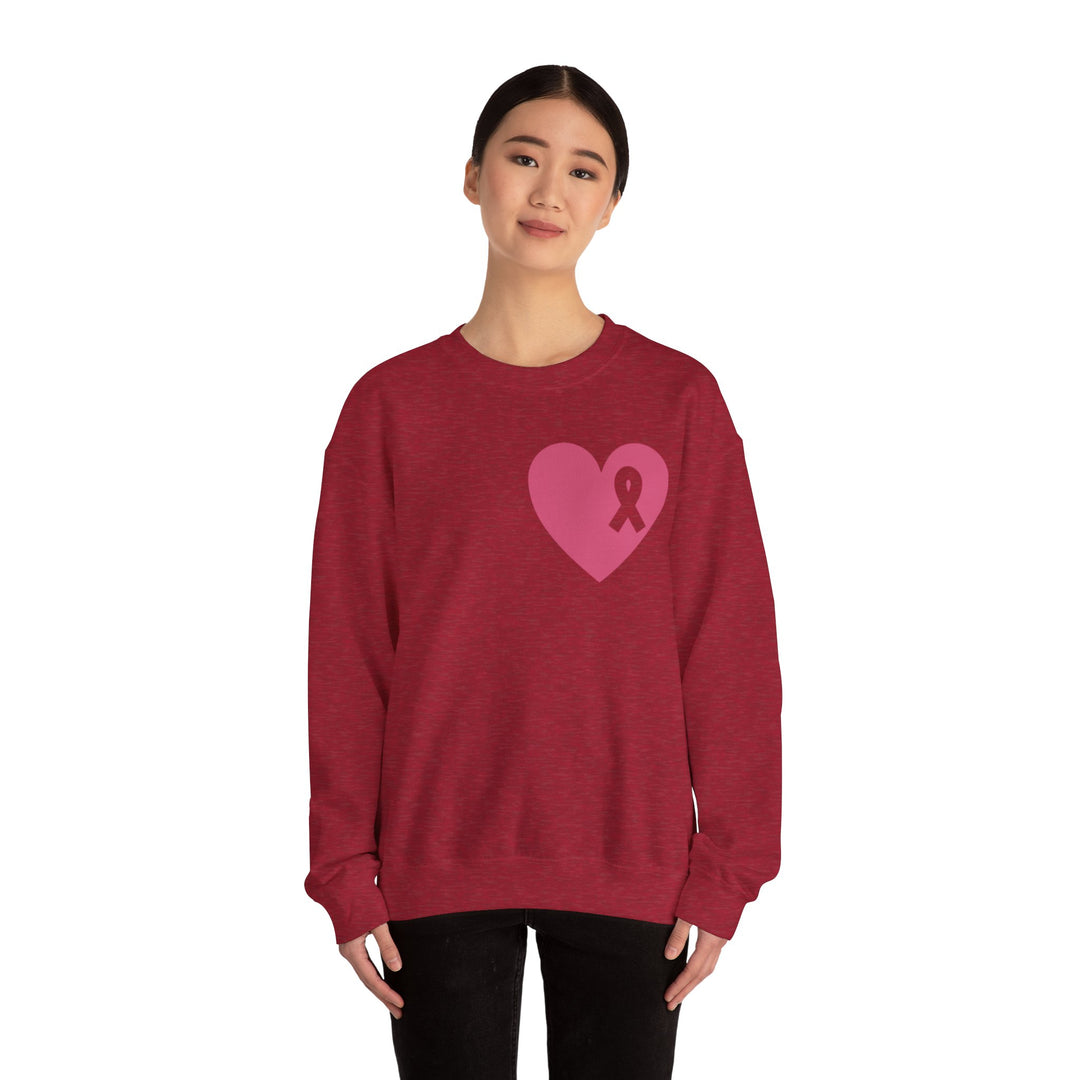 Healed Breast Cancer Awareness Sweatshirt – Cozy Unisex Crewneck for Everyday Comfort & Support" - captivatingconversationsstarters