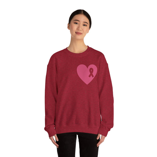 Healed Breast Cancer Awareness Sweatshirt – Cozy Unisex Crewneck for Everyday Comfort & Support" - captivatingconversationsstarters