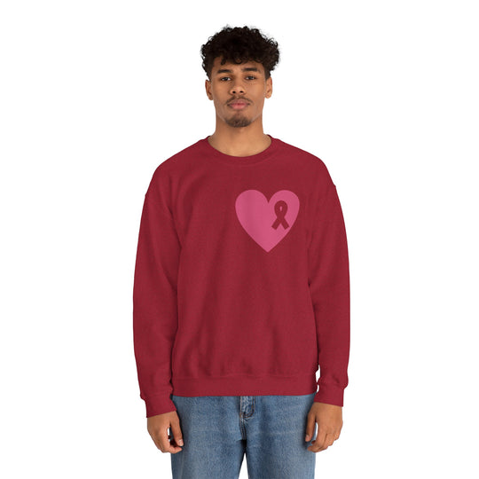 Healed Breast Cancer Awareness Sweatshirt – Cozy Unisex Crewneck for Everyday Comfort & Support" - captivatingconversationsstarters