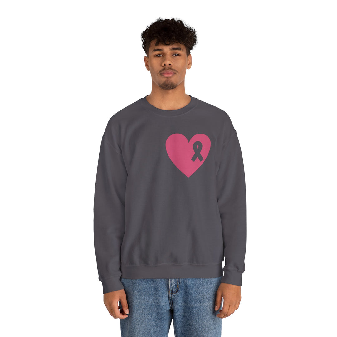 Healed Breast Cancer Awareness Sweatshirt – Cozy Unisex Crewneck for Everyday Comfort & Support" - captivatingconversationsstarters