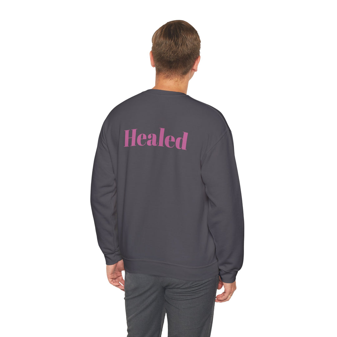 Healed Breast Cancer Awareness Sweatshirt – Cozy Unisex Crewneck for Everyday Comfort & Support" - captivatingconversationsstarters