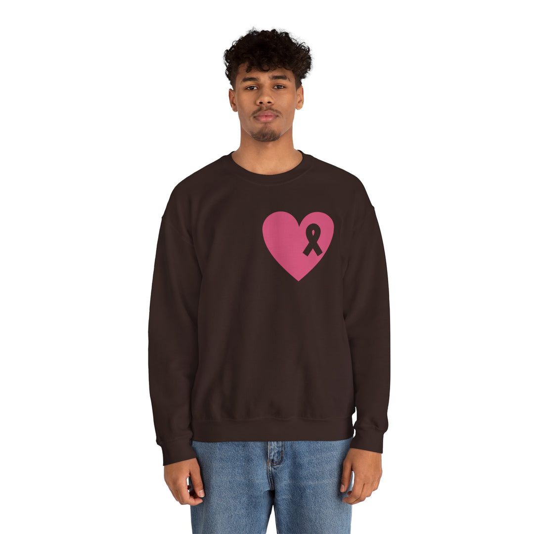 Healed Breast Cancer Awareness Sweatshirt – Cozy Unisex Crewneck for Everyday Comfort & Support" - captivatingconversationsstarters