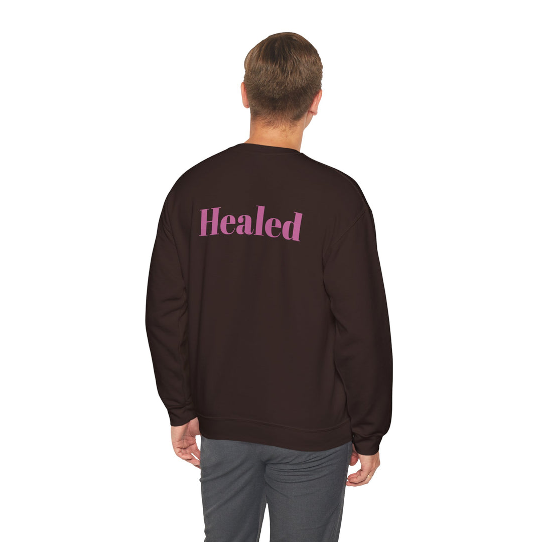 Healed Breast Cancer Awareness Sweatshirt – Cozy Unisex Crewneck for Everyday Comfort & Support" - captivatingconversationsstarters