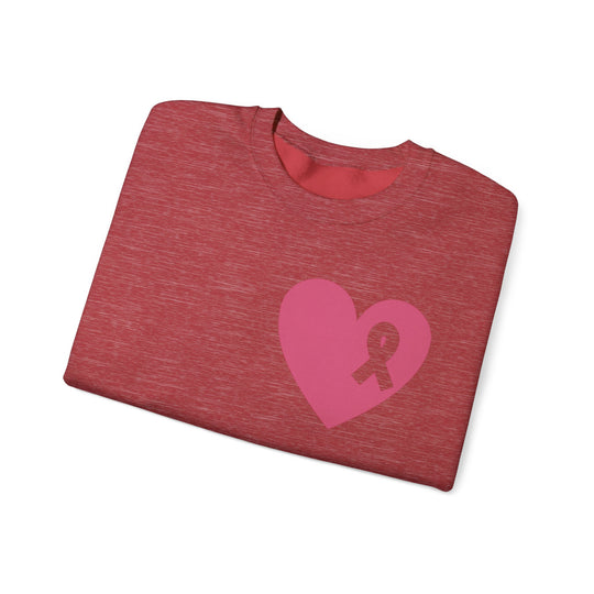 Healed Breast Cancer Awareness Sweatshirt – Cozy Unisex Crewneck for Everyday Comfort & Support" - captivatingconversationsstarters