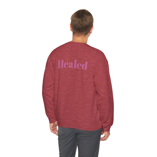Healed Breast Cancer Awareness Sweatshirt – Cozy Unisex Crewneck for Everyday Comfort & Support" - captivatingconversationsstarters