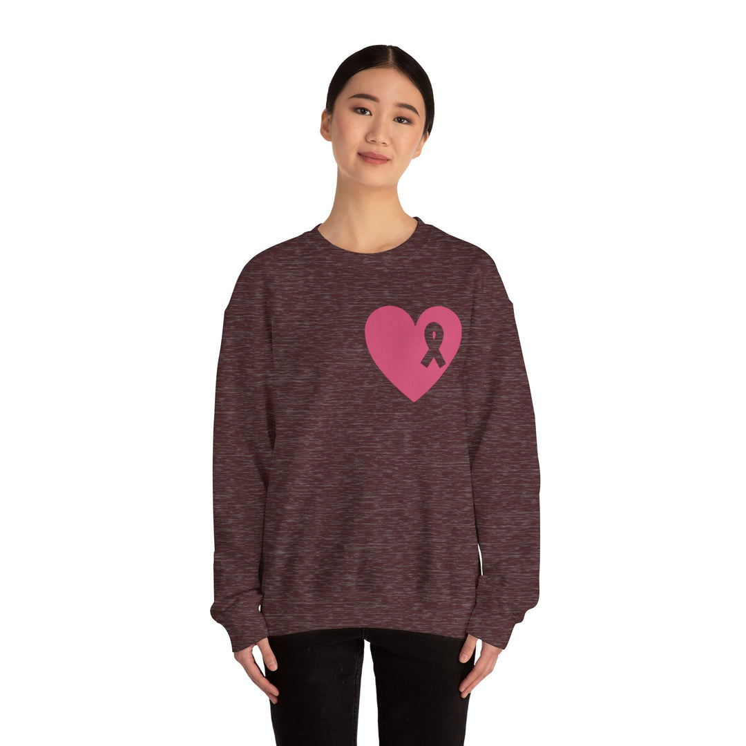 Healed Breast Cancer Awareness Sweatshirt – Cozy Unisex Crewneck for Everyday Comfort & Support" - captivatingconversationsstarters