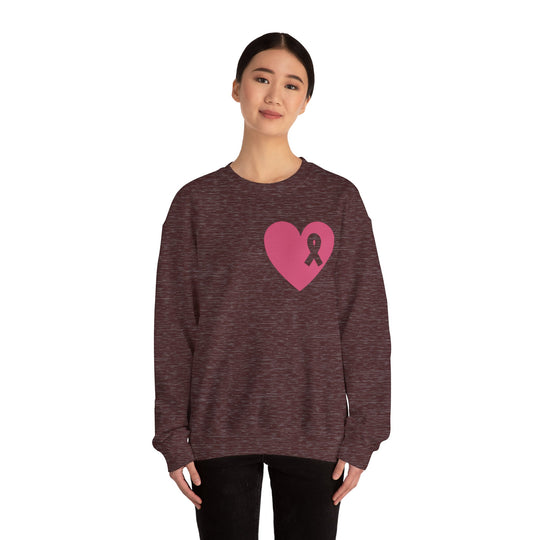 Healed Breast Cancer Awareness Sweatshirt – Cozy Unisex Crewneck for Everyday Comfort & Support" - captivatingconversationsstarters