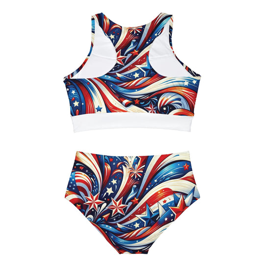 Fourth of July Designer Bikini Set – High-Waisted Comfort & 4-Way Stretch for Ultimate Style and Performance - captivatingconversationsstarters